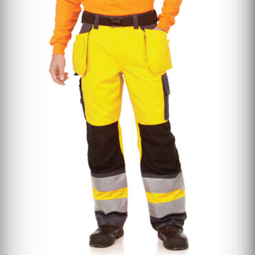 Hi-Vis Nail Pocket Trousers Hi-Vis Safety Trousers